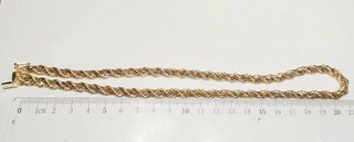 Collar Cordón Salomónico Oro 18kt -35,7 gr.