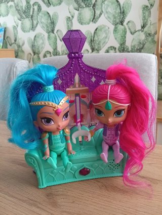 Shimmer y Shine Trono sorpresas mágicas.
