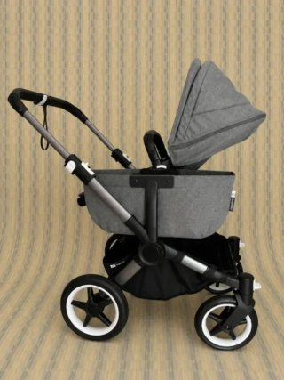 BUGABOO DONKEY 5, SILLAS, CAPAZO, GRIS REVISADO!