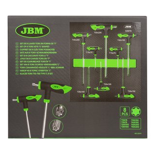 Juego 8 llaves Torx T JBM 53979 T10-T50
