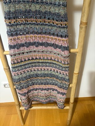 Vestido de punto Zara multicolor