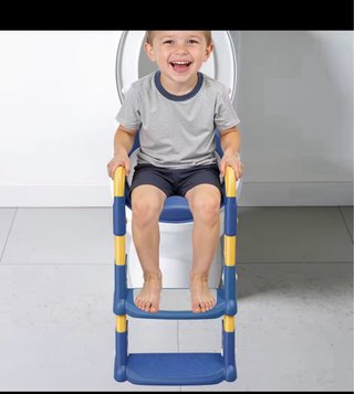Adaptador WC Niños Escalera Azul Amarillo