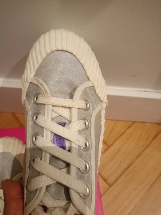 Zapatillas plata