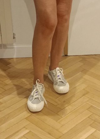 Zapatillas plata