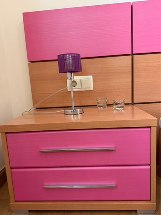 Habitación juvenil/infantil NUEVA, madera y rosa