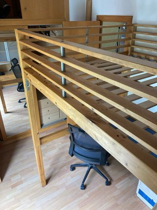 REGALO Estructura cama alta doble madera