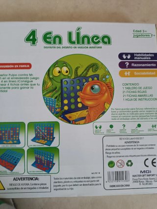 Juego de mesa 4 en Raya (Conecta 4)