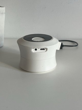 Altavoz Bluetooth portátil Gizmo blanco con funda