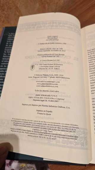 El Camino Perdido. Historia de la Tierra Media, V