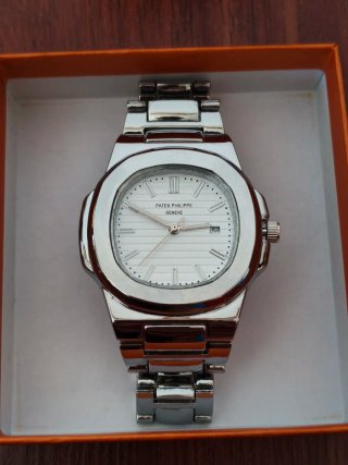 Patek Philippe Geneve Plata y Blanco