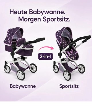 Coche, Cochecito de muñecas Bayer Chic