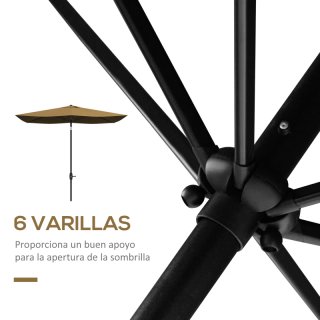 Sombrilla Terraza Exterior 3x2m Beige