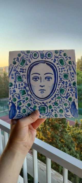 Azulejo Virgen de la Caridad Sanlúcar