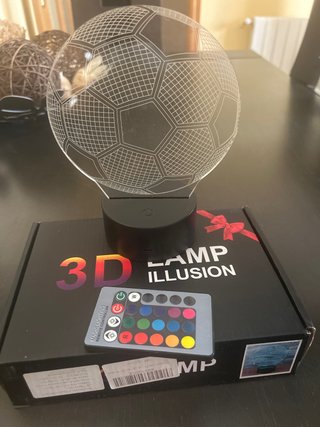 Lámpara Fútbol 3D con Mando