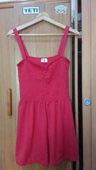 Mono corto AD rojo talla única
