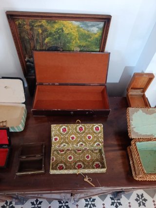 Lote Cajas Vintage Decoración