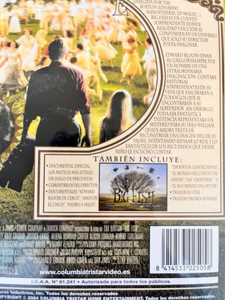 DVD Big Fish - Tim Burton (Español)