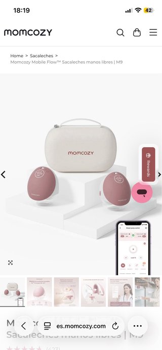 Momcozy M9 - Sacaleches manos libres