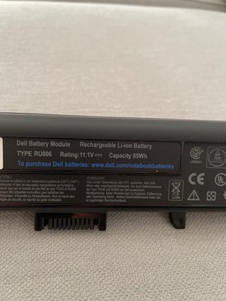 NO FUNCIONA Batería Dell Recargable Li-ion 85Wh