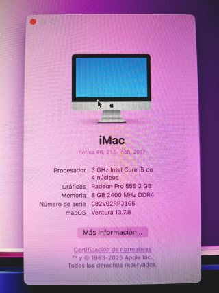 Imac 21.5 Retina 4K 2017
