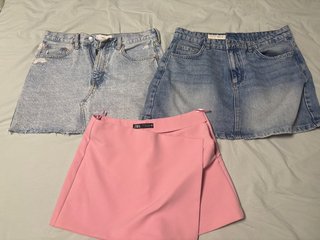 Faldas de zara y mango M,L y M