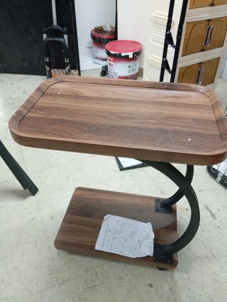 Mesa auxiliar C madera y metal
