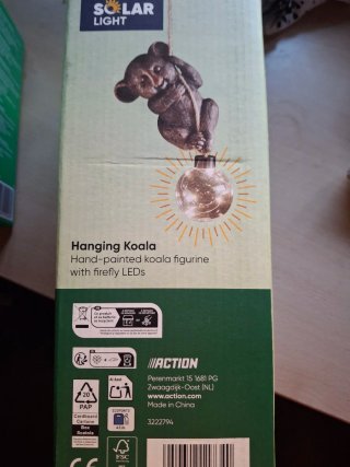 Lámpara Solar Colgante Koala
