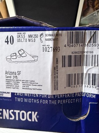 Sandalias Birkenstock Beige Talla 40