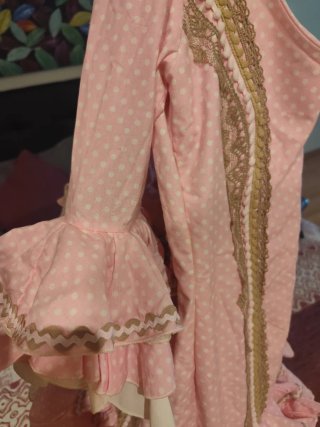 Vestido de Flamenca Rosa con Lunares