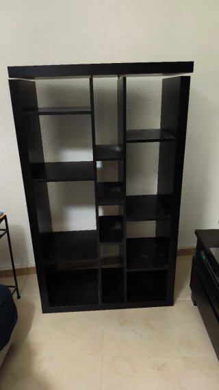 Estantería librería negra