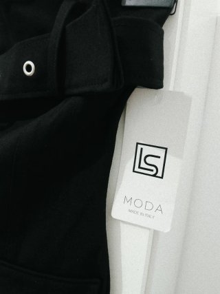 Abito a fascia LS Moda nero taglia S