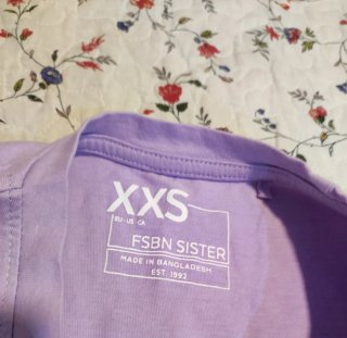 Camiseta manga corta lila XXS