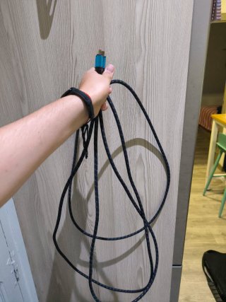 Cable HDMI Nano Cable Negro y Azul