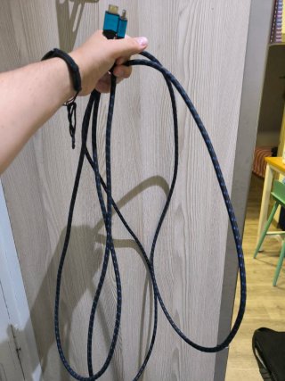 Cable HDMI Nano Cable Negro y Azul