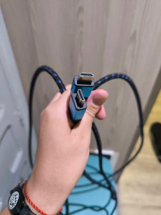 Cable HDMI Nano Cable Negro y Azul