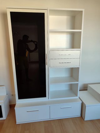 Mueble salón blanco modular