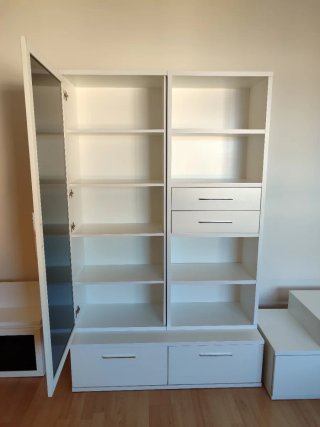 Mueble salón blanco modular