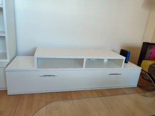 Mueble salón blanco modular
