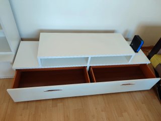 Mueble salón blanco modular