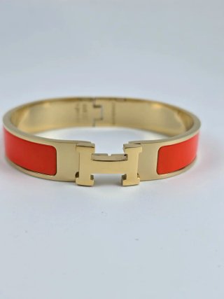 Bracciale Hermes H Click Oro Arancio