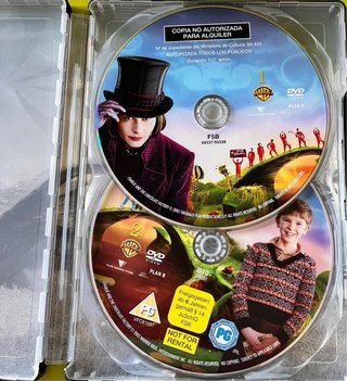 DVD Charlie y la Fábrica de Chocolate,edicion limi