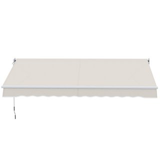 Toldo de pared aluminio beige manual