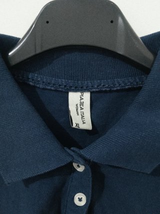 Polo donna Piazza Italia blu scuro tg XL