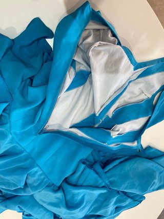 56 Vestido traje flamenca gitana azul