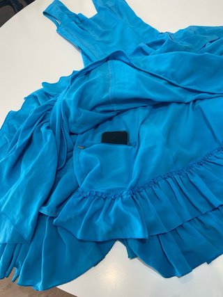 56 Vestido traje flamenca gitana azul