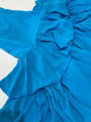 56 Vestido traje flamenca gitana azul