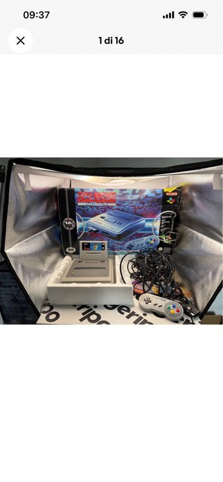Super Nintendo 16-Bit Console Grigia