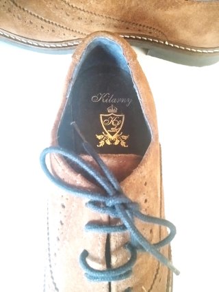 Zapatos Oxford Kilarney ante marrón