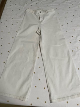 Pantalón ancho blanco