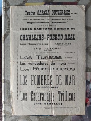 Cartel Carnaval 1965 Flamenco Teatro